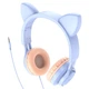 Накладные наушники Hoco W36 Cat ear (3.5mm/1.2m) Dream Blue - изображение 2