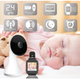 Видеоняня - наручные часы Baby Monitor VB606, обратная связь, 1.5" дисплей, датчик температуры, VOX - изображение 8