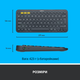 Клавіатура бездротова Logitech K380 Graphite (920-007584) - зображення 8