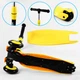 Самокат-велобег 3в1 трехколесный Best Scooter, колеса PU со светом, амортизаторы, родительская ручка. Yellow (105637) - изображение 6