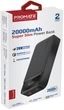 УМБ Promate Torq-20 20000 mAh USB-C PD USB-А QC3.0 Black (torq-20.black) - изображение 6