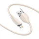 Кабель BASEUS Jelly Liquid Silica Gel Fast Charging Data Cable USB to iP 2.4A Pink 2м (CAGD000104) - изображение 3