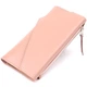 Женский стильный кошелек GRANDE PELLE Leather Wallet 11360 Розовый - изображение 1