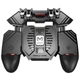 Ігровий контролер MEMO AK77 PUGB Mobile Controller тригер для смартфона з вентилятором 1200mAh Чорний - зображення 1