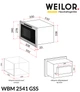 Микроволновая печь Weilor WBM 2541 GSS - изображение 8