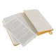Записник Moleskine Silk кишеньковий в лінійку жовтогарячий 8056598853063 - изображение 4