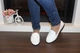 Лоферы Fashion Т1151 женские белые натуральная кожа 36 23 см - изображение 5