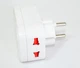 Мережевий розгалужувач трійник Travel Adaptor 823 c 2 USB 7043 13 A білий - зображення 2