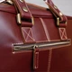 Дорожная сумка-портфель Vintage 14776 Бордовая - изображение 13