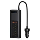 Перетворювач напруги автомобільний BASEUS CRNBQ-A01 150W, 2Sockets, 1USB-1Type-C, чорний - зображення 1