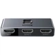 Перехідник BASEUS CAHUB-BC0G HDMI перемикач 2 в 1-1 2, сірий - зображення 1