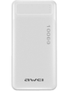 Power Bank Портативне зарядне УМБ Awei P5K 10000 mah 2xUSB білий - зображення 1