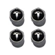 Набор колпачков на ниппель для автомобиля Tesla SUNROZ Caps Short Silver Тесла 4 штуки (A-67029) - изображение 6