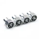 Защитные Набор колпачков на ниппель для автомобиля Peugeot SUNROZ Caps Short Silver Пежо 4 штуки (A-67011) - изображение 7