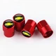 Набор колпачков на ниппель для автомобиля Chevrolet SUNROZ Caps Short Red Шевроле 4 штуки (A-67362) - изображение 8