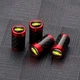Защитные Набор колпачков на ниппель для автомобиля Chevrolet SUNROZ Caps Premium Carbon Red Шевроле 4 штуки (A-67607) - изображение 5