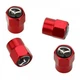 Набор колпачков на ниппель для автомобиля авто Mazda SUNROZ Caps Short Red 4 штуки (A-67359) - изображение 4