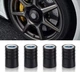 Набор колпачков на ниппель для автомобиля авто ВАЗ Лада Жигули SUNROZ Caps Long Black 4 штуки (A-67210) - изображение 4
