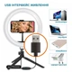 Набор блогера ACCLAB AL-LR101MB 4in1 Ring of Light, Holder, mic., Bluetooth butto (1283126502057) (201353) - изображение 2