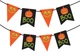 Гирлянда бумажная флажки Yes! Fun Хэллоуин Pumkin faces 13 флажков 3 м светятся в темноте (801180) (5056574401663) - изображение 1