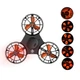 Летающий спиннер BONITOYS F1 + Happy Halloween игрушка-антистресс с подсветкой LED Черный (SUN5018) - изображение 2