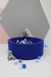 Сухой бассейн Maikinbaby круг 130х40х6 см и 350 шт шаров Синий электрик (арт.М130-110) - изображение 2