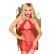 Комплект сорочка в стиле 60-х и трусики с доступом Penthouse - Libido Boost M/L Красный ( SO4315 ) - изображение 4