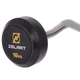 Штанга фиксированная изогнутая резиновая Rubber Coated Barbell 10кг Zelart (гриф l-95см) (TA-2687-10) - изображение 3