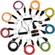 Эспандер многофункциональный для фитнеса 9 жгутов Resistance Band Zelart DT-1002 в чехле - изображение 1