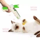 Інтерактивна іграшка-пістолет для котів REBOUND CAT GUN з кулькою та пір’їнкою, зелено-біла — дражнилка для активних ігор, розвитку спритності та зняття стресу - изображение 8