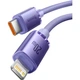 Кабель BASEUS Crystal Shine Series Fast Charging Data Cable Type-C to iP 20W Purple 1.2м (CAJY000205) - изображение 2