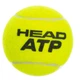 Мяч для большого тенниса HEAD ATP METAL CAN 570314 4шт салатовый - изображение 4