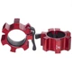 Замки для грифа с фиксатором Lock-Jaw PRO Zelart TA-2726 2шт 51мм красный - изображение 2