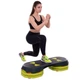 Степ-платформа Zeart FI-2587 (MD1712) Матеріал: поліпропілен (PP), термопластична гума (TPR). Довжина: 108 см. Ширина: 42 см. Висота (регульована): 10 см, 15 см, 20 см. Максимальна вага користувача: 250 кг. Колір: темно-зелений. - зображення 10