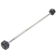Штанга фиксированная прямая обрезиненная Record Rubber Hexagon Barbell TA-6230-10 длина-95см 10кг - изображение 1