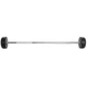 Штанга фиксированная 15 кг прямая металл резина насечки для рук Zelart Rubber Coated Barbell черная TA-2685-15 - изображение 2