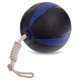 Мяч медицинский медбол с веревкой Zelart Medicine Ball FI-5709-3 3кг черный-фиолетовый - изображение 2