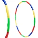 Обруч складной Хула Хуп Hula Hoop FI-308 8 секций желто-красный + сине-зеленый - изображение 3