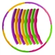 Обруч складной Хула Хуп Hula Hoop FI-154165 8 секций малиновый+фиолетовый+оранжевый+салатовый - изображение 1