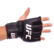Рукавички для змішаних єдиноборств MMA шкіряні UFC Pro UHK-69908 S чорний - зображення 2