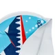 Шапочка для плавания SPEEDO SLOGAN PRINT 808385B956 LIGHT ADRIATIC голубой - изображение 3