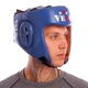 Шолом боксерський професійний шкіряний AIBA VELO 3081 (р-р XL, колір синій) - зображення 7