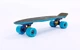 Скейтборд пластиковый Penny RUBBER SOFT TWIN FISH 22in двухцветная дека SK-410-3 (зеленый-синий) - изображение 1