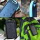 Внешний аккумулятор с солнечной панелью Power bank Solar Charger ES500 10000 mAh Черно-Синий - зображення 8