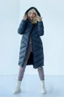 Жіночий пуховик ONIOS Lightweight womans jacket Графітовий XS 2413 - зображення 1