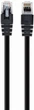 Патч-корд Cablexpert CAT6 UTP 1 м Чорний (PP6U-1M/BK) - зображення 1