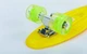 Скейтборд пластиковый Penny LED WHEELS 22in со светящимися колесами SK-5672-1 (желтый-салатовый) - изображение 3