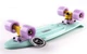 Скейтборд пластиковый Penny Original FISH 22in однотонная дека SK-401-10 (Pastel мятный-желтый-фиол) - изображение 2