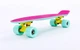 Скейтборд пластиковый Penny RUBBER SOFT TWIN FISH 22in двухцветная дека SK-410-7 (розовый-мятный) - изображение 1