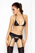 Комплект белья Passion под латекс CAPRI SET S/M Черный ( EL10902 ) - изображение 1
